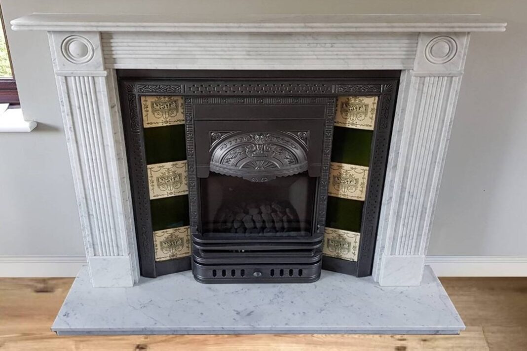 modern fireplace surround